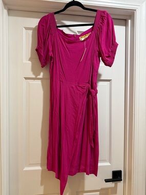 Anthropologie Maeve Raspberry Size 12 Midi Dress -- NWT